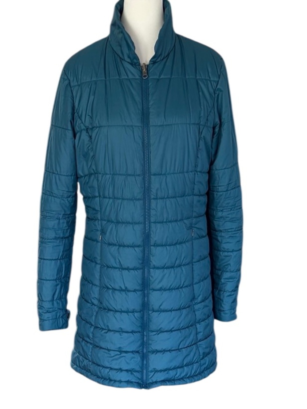 Patagonia Teal Quilted Long Puffer Coat - Women's size M
